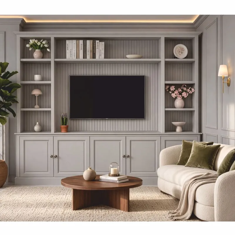 Casa Padrino armadio per libri stile country grigio chiaro 254 cm - Mobili in stile country Rabatt