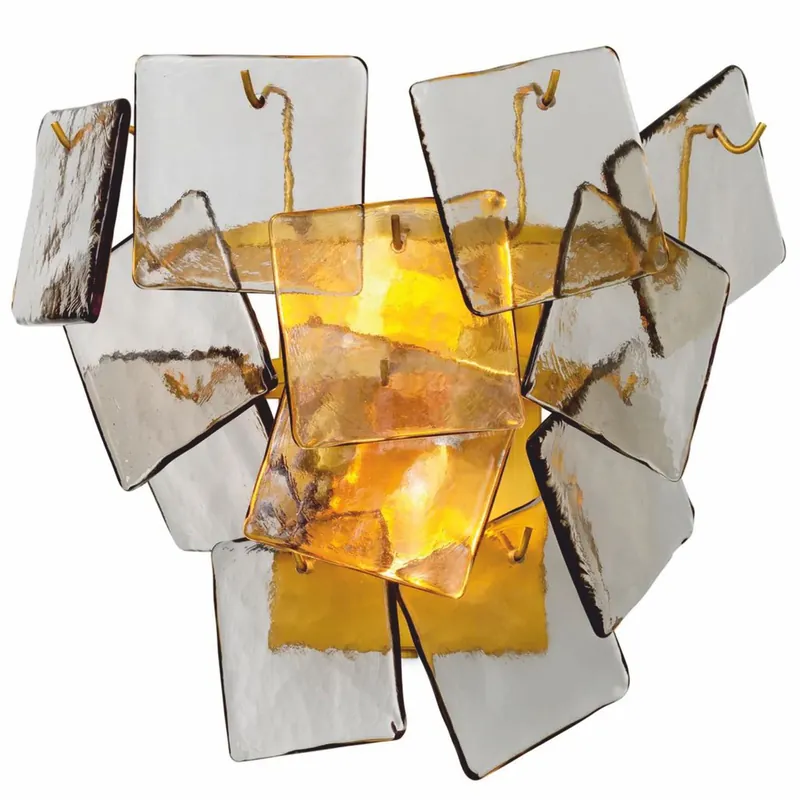 Casa Padrino lampada da parete di lusso ottone antico / grigio 35,5 cm - Qualità di lusso Bestseller
