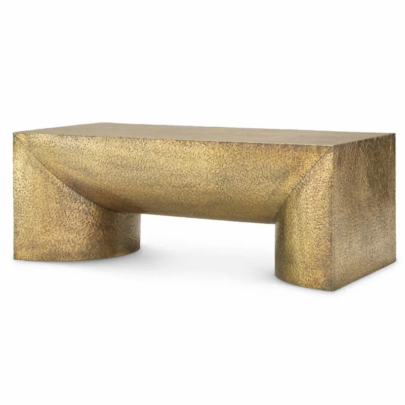 Günstig Casa Padrino tavolo da salotto di lusso in acciaio inox ottone antico 120 cm - Mobili per soggiorno