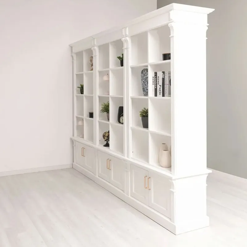 Letzte Chance Casa Padrino armadio per libri divisoria in stile country bianco 260 cm - Mobili in stile country