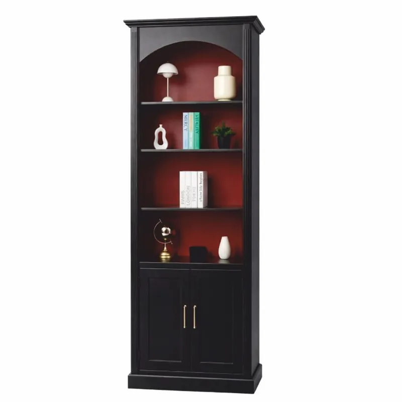 Casa Padrino armadio per libri in stile country nero / rosso bordeaux 102 x A. 250 cm Preisreduziert