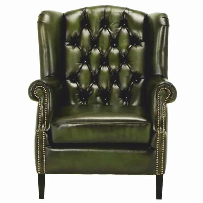 Casa Padrino poltrona Chesterfield di lusso verde muschio vintage / nero Bestpreis