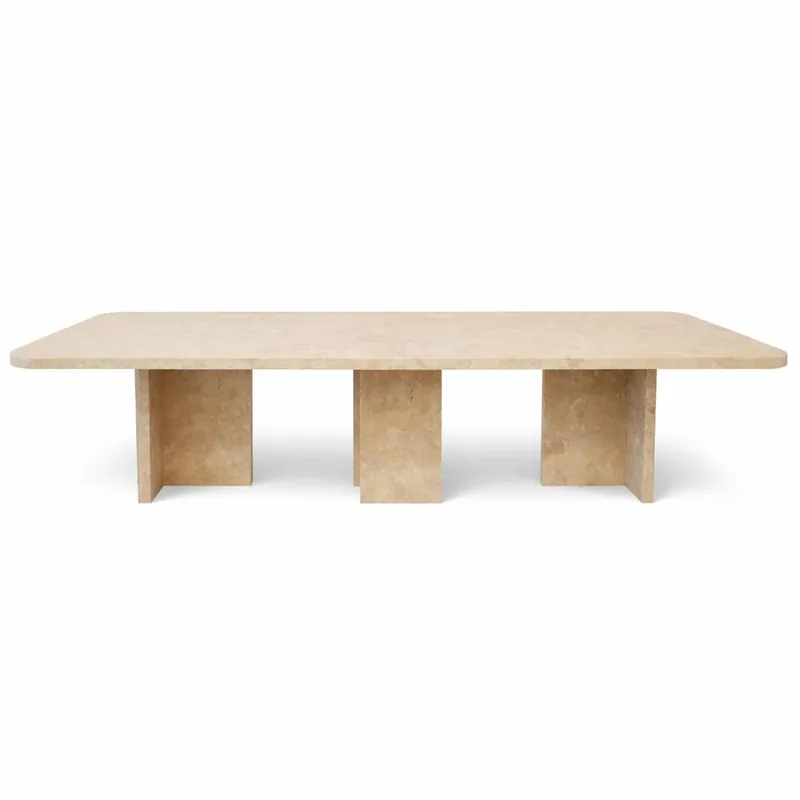 Casa Padrino tavolo da pranzo di lusso in travertino beige 300 cm - Mobili per sala da pranzo di lusso Beliebt