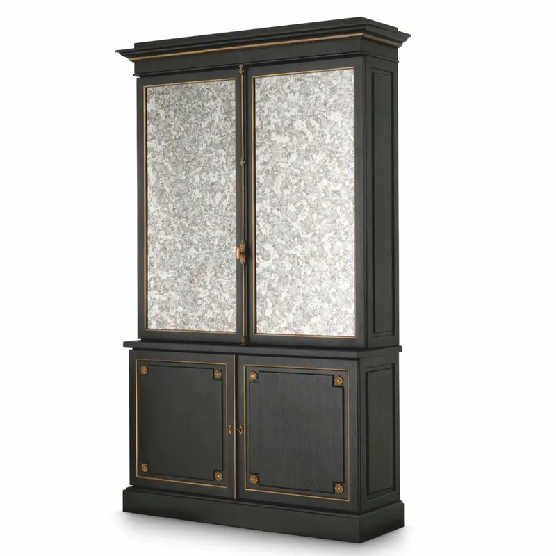 Casa Padrino armadio bar di lusso nero 153 x A. 250 cm - Mobile bar di lusso Online Kaufen
