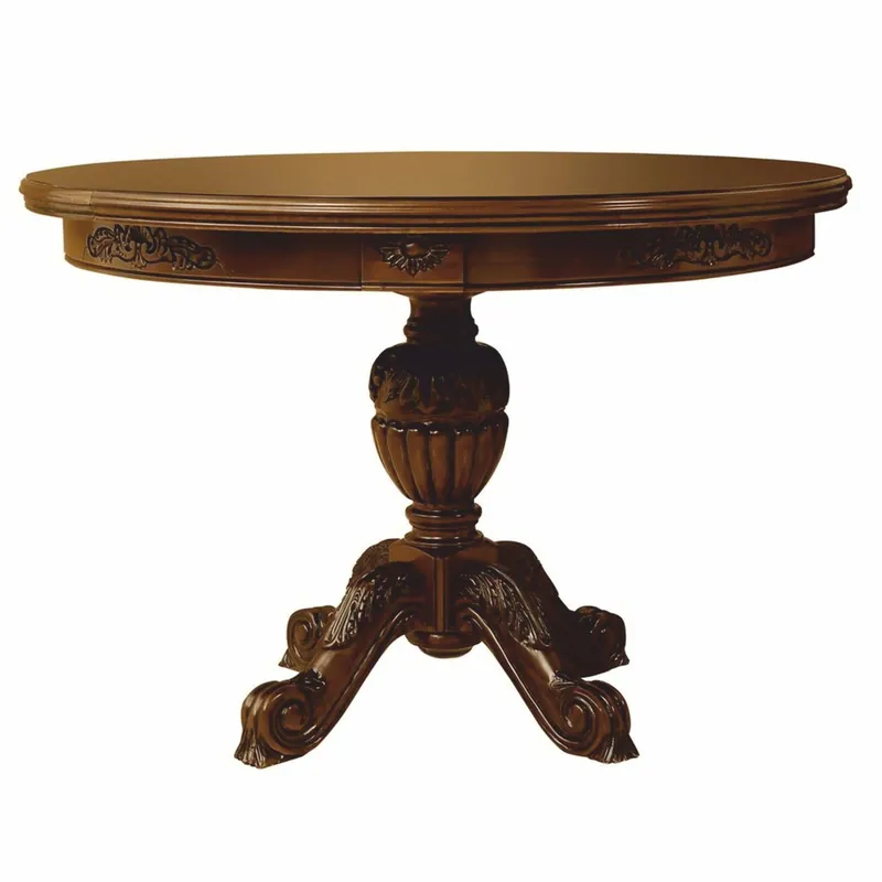 Casa Padrino tavolo da pranzo barocco di lusso marrone scuro 100-140 cm - Mobili da pranzo barocco Preisreduziert