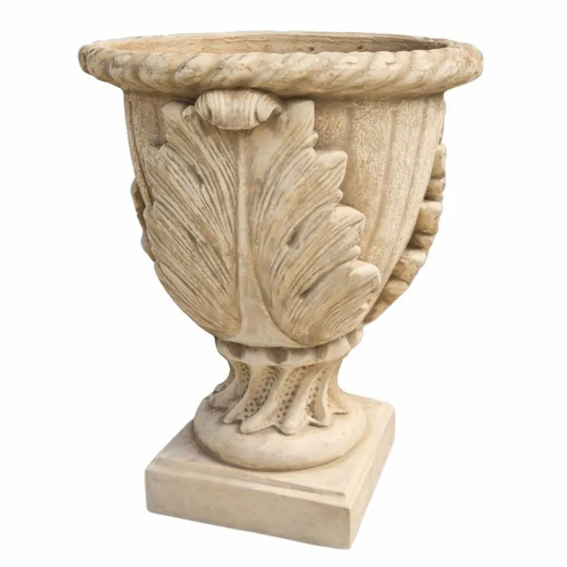 Günstig Casa Padrino vaso da fiori barocco beige A. 74 cm - Fioriera decorativa da giardino in stile barocco