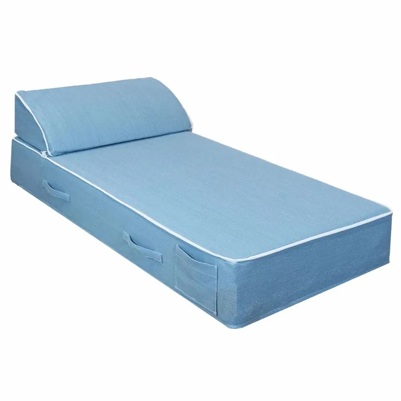 Online Kaufen Casa Padrino lettino da giardino di lusso azzurro / bianco 180 x 80 cm - Lettino da piscina di lusso
