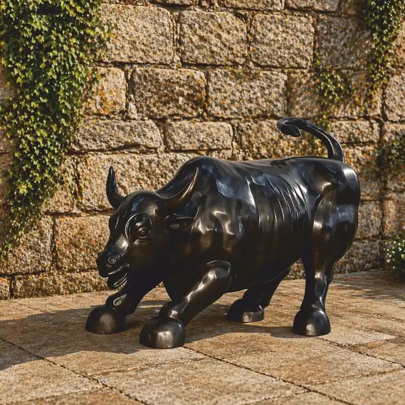 Casa Padrino scultura decorativa di lusso in bronzo toro grigio 86 cm - Figura in bronzo Nur Für Kurze Zeit