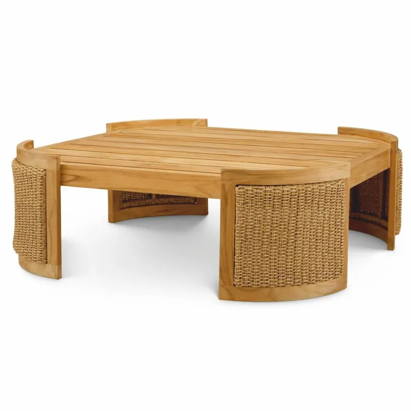 Neu Im Sortiment Casa Padrino tavolino da giardino di lusso naturale 100 cm - Tavolino da esterno per giardino