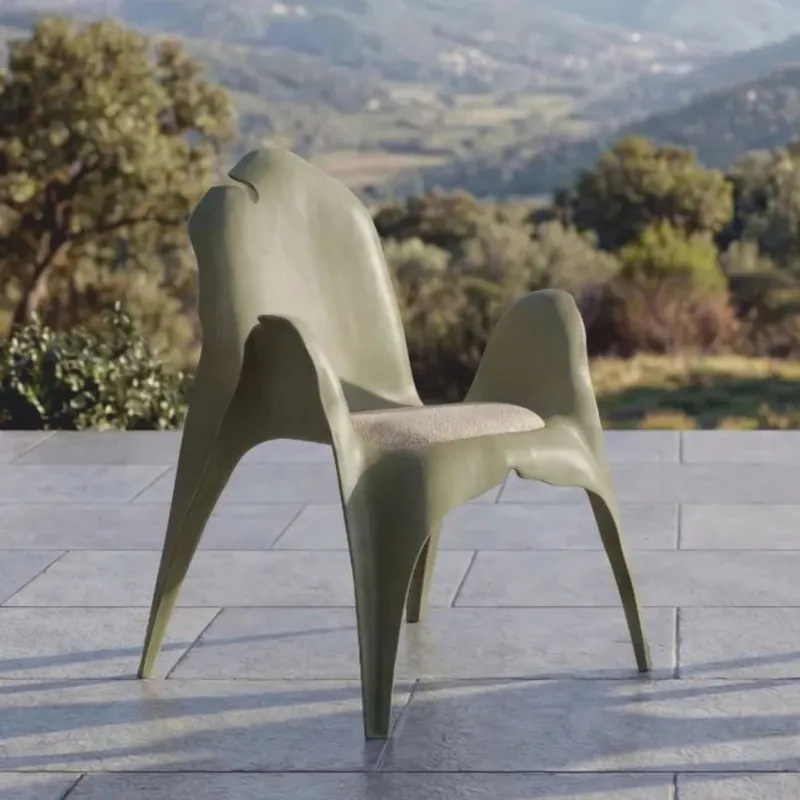 Mega-Angebot Casa Padrino sedia da giardino di lusso con braccioli verde opaco / grigio - Mobili per giardino e patio