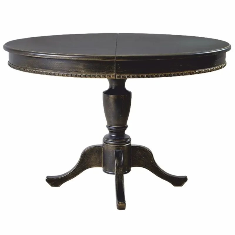 Begrenztes Angebot Casa Padrino tavolo da pranzo barocco di lusso nero / oro 120-160 cm - Mobili da pranzo barocco