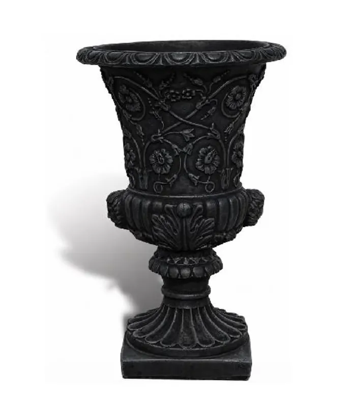 Angebot Casa Padrino vaso da fiori barocco di lusso nero Ø 49 x A. 78 cm - Fatto in Italia