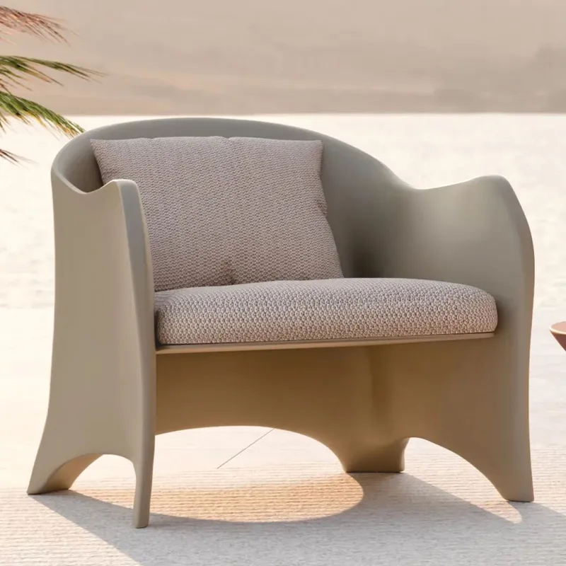 Casa Padrino poltrona da giardino di lusso grigio opaco / grigio - Mobili per hotel e giardini Sonderaktion