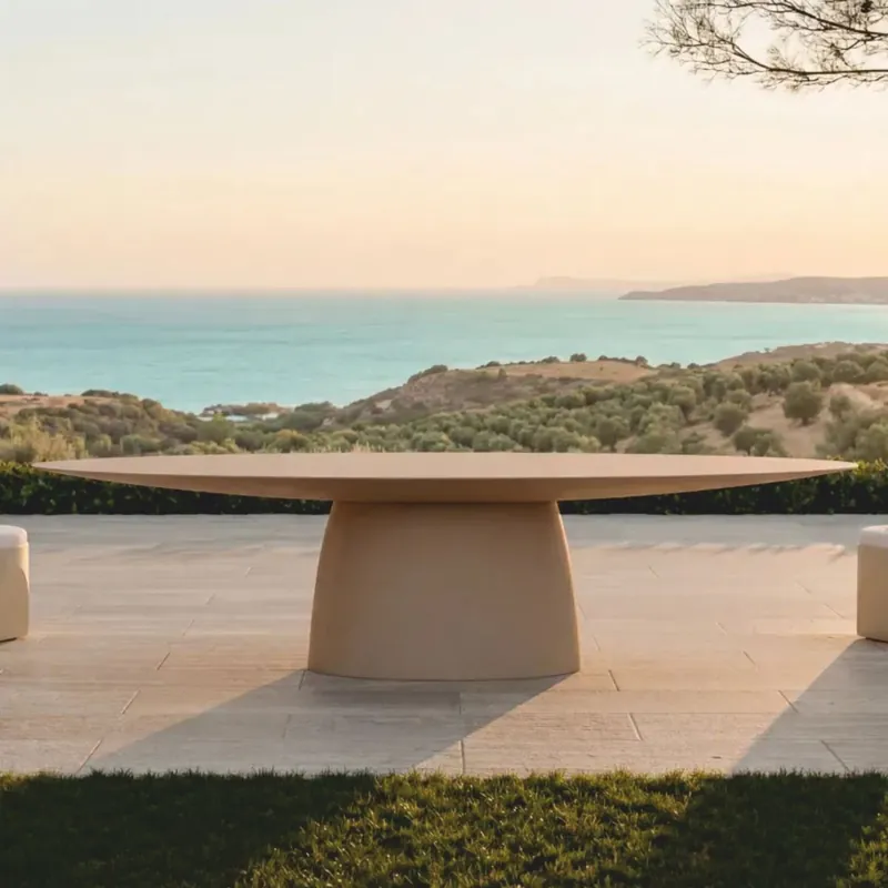Casa Padrino tavolo da pranzo da giardino di lusso beige opaco 300 cm - Mobili per hotel e giardini Aktuell