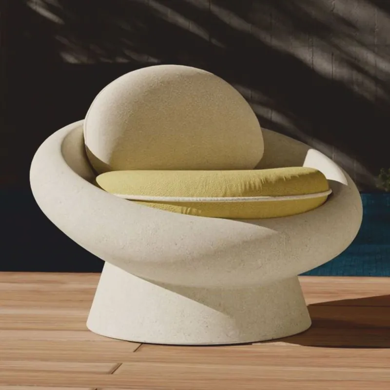 Solange Der Vorrat Reicht Casa Padrino poltrona da giardino di lusso in beige chiaro / verde - Mobili da esterno