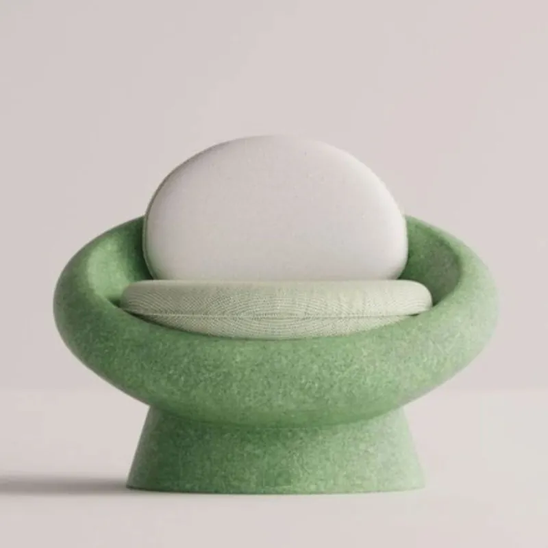 Bestpreis Casa Padrino poltrona da giardino di lusso verde / verde menta / grigio - Mobili da esterno