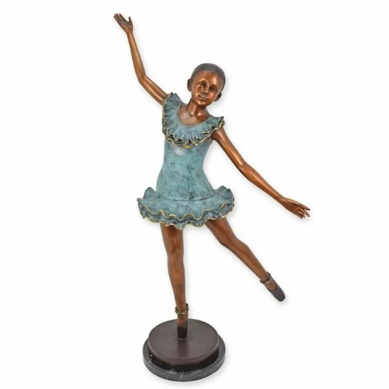 Casa Padrino scultura decorativa Art Nouveau in bronzo ballerina A. 130 cm - Grande figura in bronzo Preisreduziert