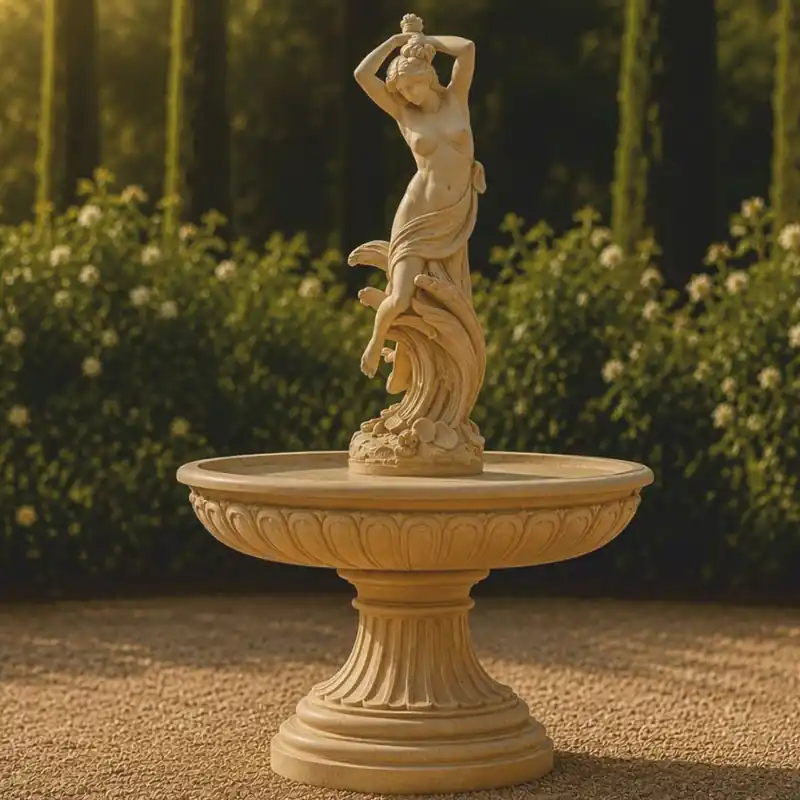Casa Padrino fontana barocco beige Ø 152 x A. 240 cm - Magnifica fontana da giardino Billig