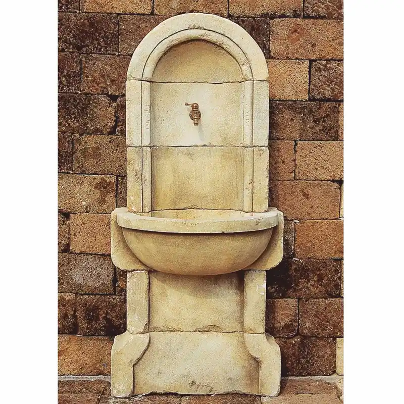 Top-Preis Casa Padrino fontana da parete Art Nouveau sabbia A. 170 cm - Fatto in Italia