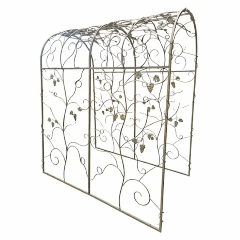 Casa Padrino arco di rose Art Nouveau in metallo grigio 204 x A. 230 cm - Decorazione da giardino Wochenendangebot