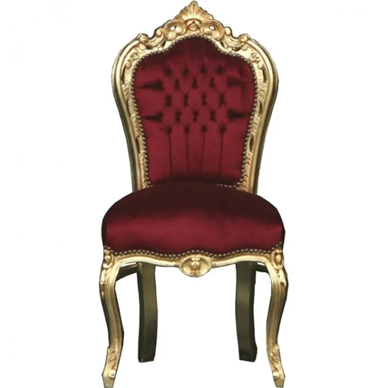Must-Have Casa Padrino barroco Cena Presidente Burdeos / oro - Muebles
