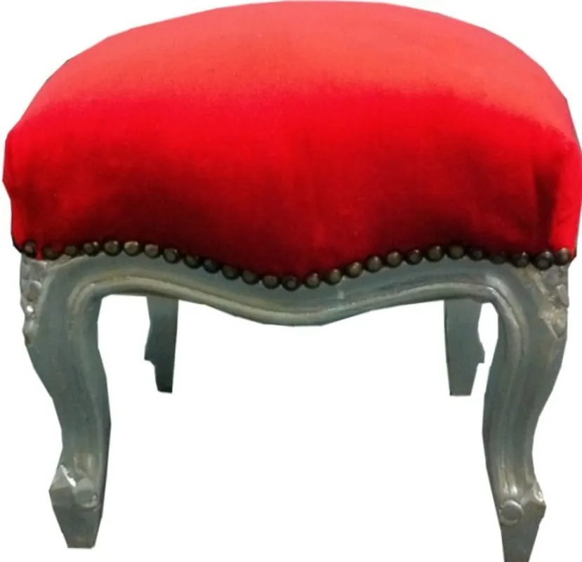 Sichere Zahlung Barroco otomana rojo / plata