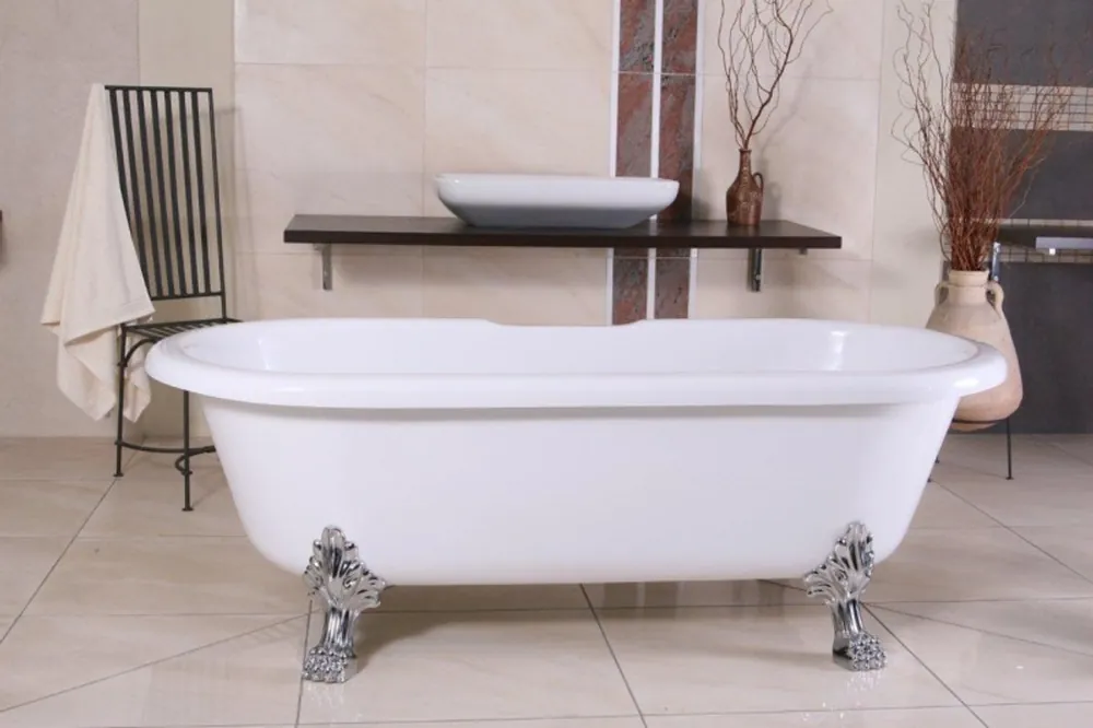 Online Kaufen Independiente de baño de lujo Nouveau Milano Negro / Plata - Independiente barroco bañera baño