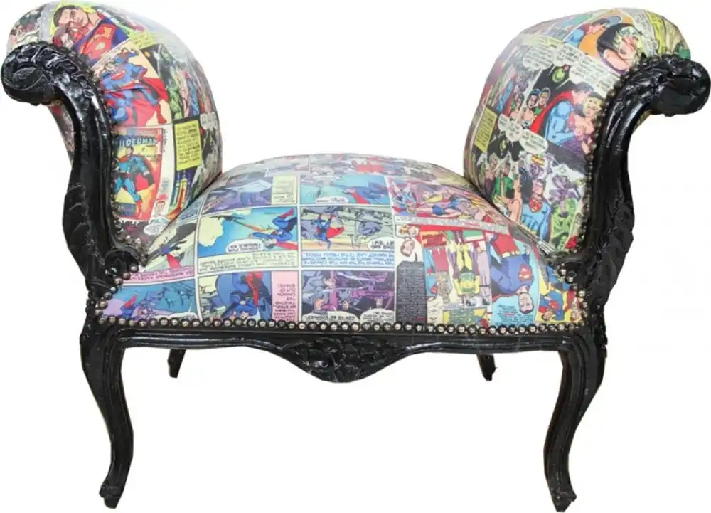 Zertifiziert Limited edition - Casa Padrino barroco Taburete Caricaturas Mod1