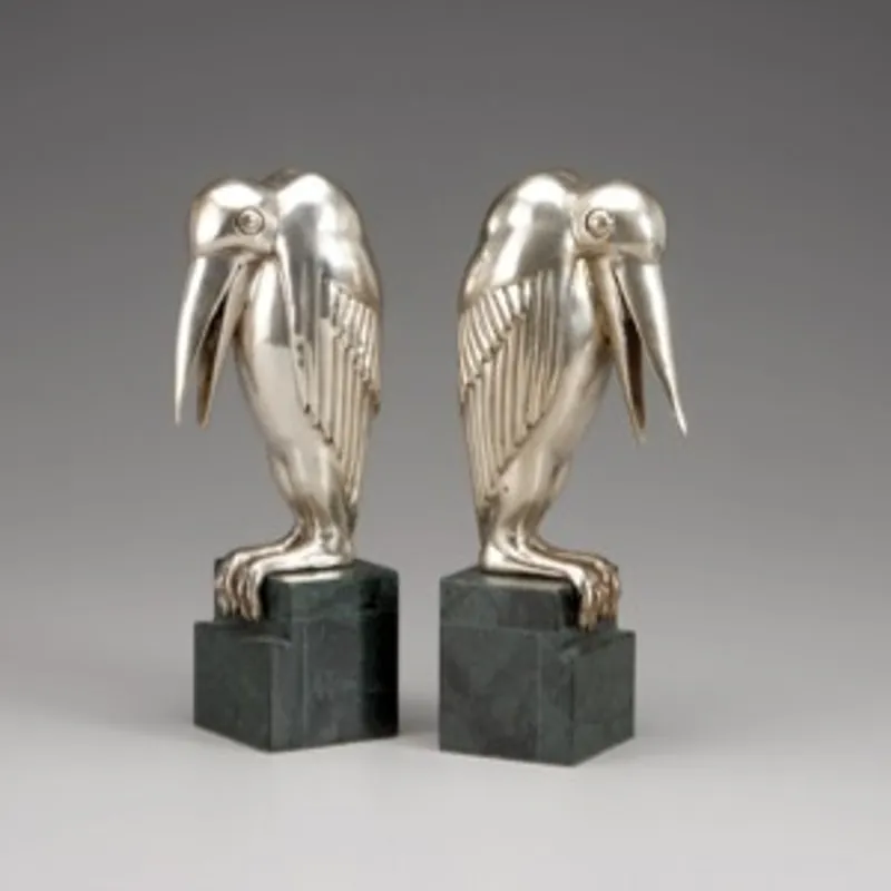 Casa Padrino luxury Maribou bookends bronze on marble base Markenprodukt