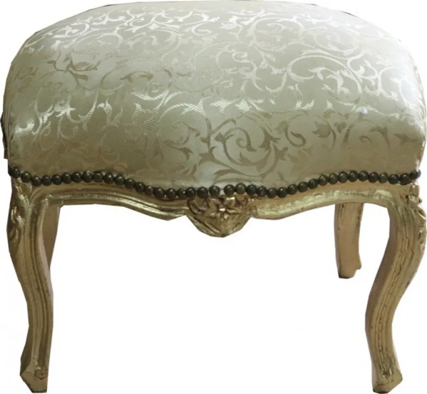 Echt Casa Padrino barroco del modelo del oro escabel / Oro Medio