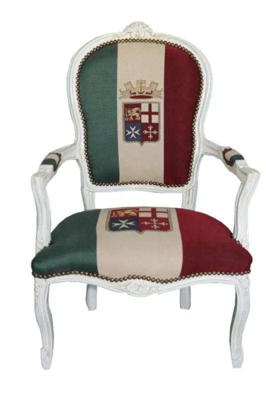 Sichere Zahlung Estilo antiguo - Casa Padrino barroco Salón Silla Italia / Crema