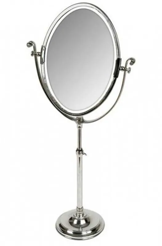 Super-Preis Casa Padrino luxury table mirror vanity mirror - dressing table mirror silver plated 40 x H. 85-110 cm
