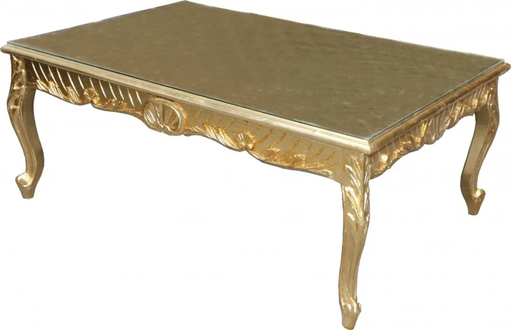 White Baroque Coffee Table 120 x 80 cm - Mod2 Nur Heute