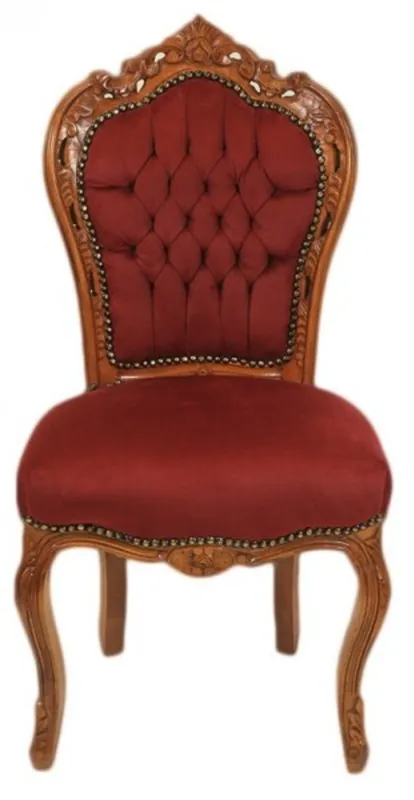 Casa Padrino barroco Cena Presidente Burdeos / Castaño - Muebles Antiguos Markenware