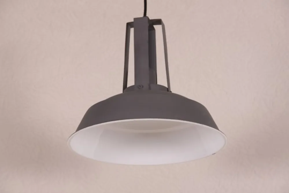 Angebot Casa Padrino Vintage Industrial Hanging lamp antique style Matt Dark Grey metal diameter 34cm - Restaurant - Hotel lamp lamp - Industrial Lamp