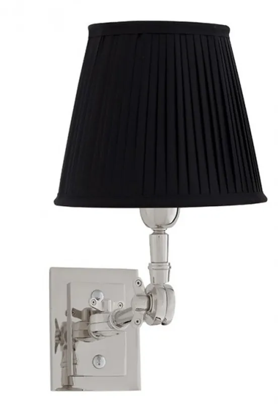 Casa Padrino luxury 1-light wall lamp black / nickel finish - light - Luxury Collection Zertifiziert