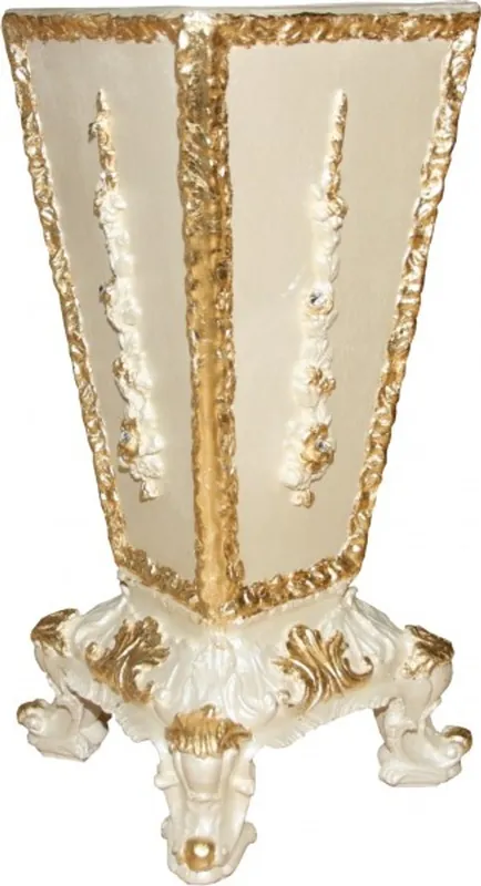 Rabatt Casa Padrino Baroque luxury umbrella stand in cream / gold with bling bling rhinestones - Hotel Interior Luxury Collection - Limited Edition