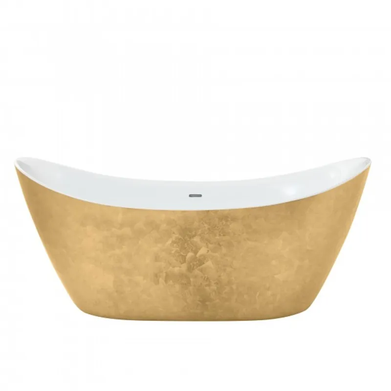 Wochenendangebot Casa Padrino Art Deco baño de oro modelo individual de He-HYL 1730mm - Estilo retro separada del baño de la vendimia