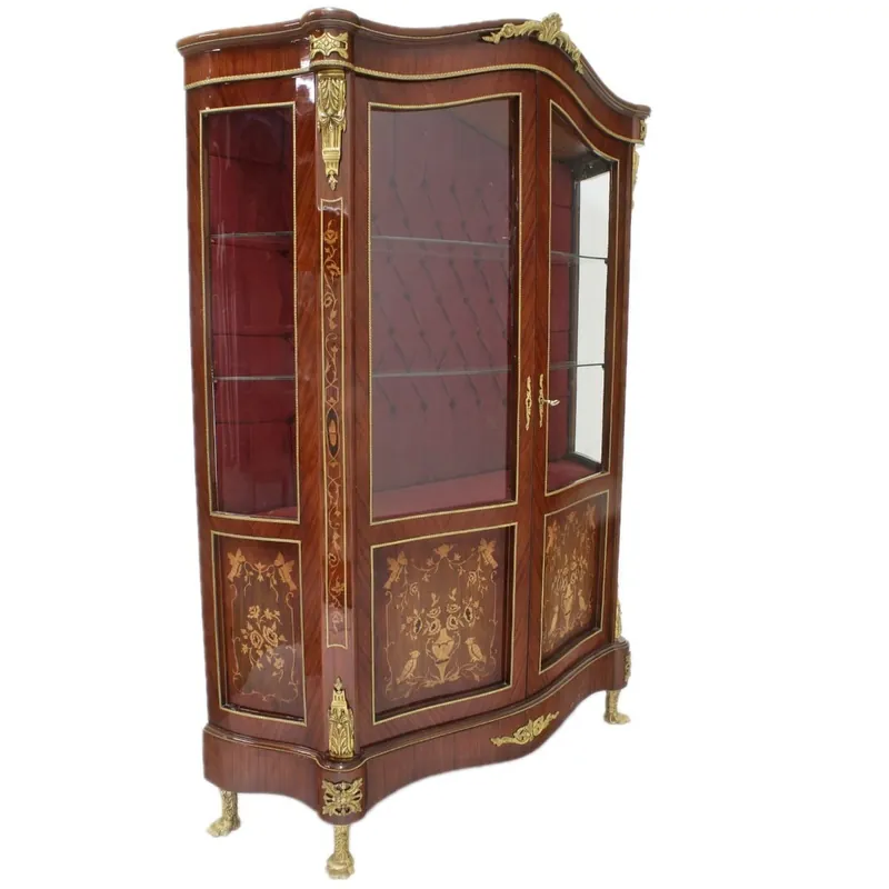 Neue Ware Casa Padrino vetrina barocca vetrina 130 x H 180 cm - mobili barocchi - vetrina - mobile soggiorno armadio mogano