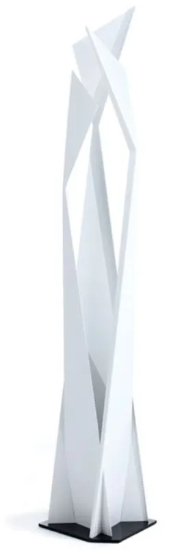 Sofort Bestellen Casa Padrino lampada da terra a LED di design bianco opaco / nero 47 x 40 x A. 204 cm - Lampada da terra moderna in acciaio inossidabile - Lampada da soggiorno - Qualità di Lusso