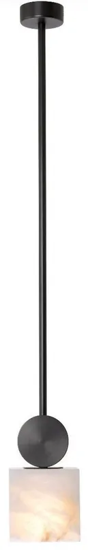 Neu Im Sortiment Casa Padrino lampada a sospensione di lusso bronzo / alabastro 12 x 12 x A. 24 cm - Lampada da tavolo moderna con paralume quadrato in alabastro - Collezione di Lusso