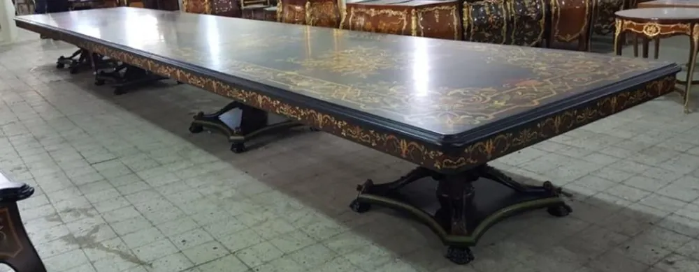 Casa Padrino tavolo da pranzo barocco marrone scuro - Diverse Dimensioni - Enorme tavolo da pranzo in legno massello magnifico - Mobili del Castello del Ristorante dell'Hotel - Mobili Barocco Rabatt