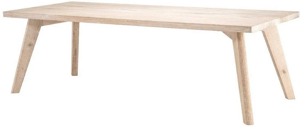 Casa Padrino tavolo da pranzo in legno massello di lusso naturale 240 x 100 x A. 76 cm - Tavolo da cucina rettangolare in legno di quercia - Mobili per sala da pranzo in legno massello di lusso Angebot