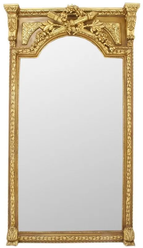 Finale Aktion Casa Padrino specchio barocco oro 120 x A. 225 cm - Magnifico specchio da parete in stile barocco - Specchio guardaroba in stile antico - Specchio soggiorno - Mobili Barocchi