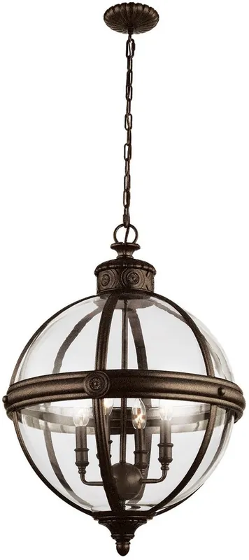 Casa Padrino lampadario di lusso bronzo Ø 49,8 x A. 67,9 cm - Lampadario rotondo in stile vittoriano - Lampadario per Hotel e Ristoranti Sichere Zahlung