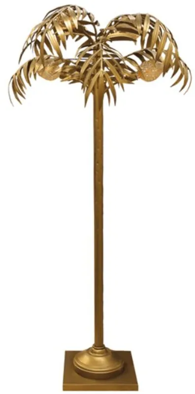 Casa Padrino lampada da terra di design palma ottone Ø 90 x A. 170 cm - Lampada da terra nobile in design palma - Luci di Lusso - Qualità di Lusso Super-Preis