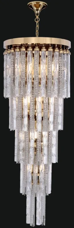 Expressversand Casa Padrino lampadario LED barocco di lusso oro Ø 50 x A. 80 cm - Magnifico lampadario in stile barocco - Qualità di Lusso