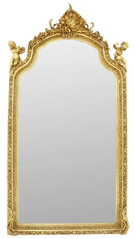 Nur Für Kurze Zeit Casa Padrino specchio barocco oro 115 x A. 210 cm - Magnifico specchio da parete in stile barocco - Specchio guardaroba in stile antico - Specchio soggiorno - Mobili Barocchi