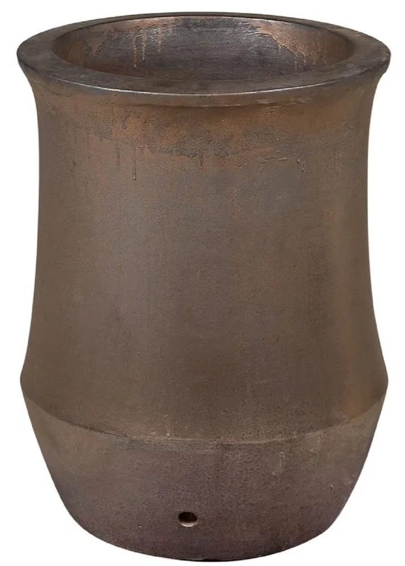 Preisreduziert Casa Padrino vaso da fiori Art Nouveau bronzo Ø 46 x A. 60 cm - Vaso per piante rotondo fatto a mano in terracotta - Accessori per la decorazione di giardini e terrazze