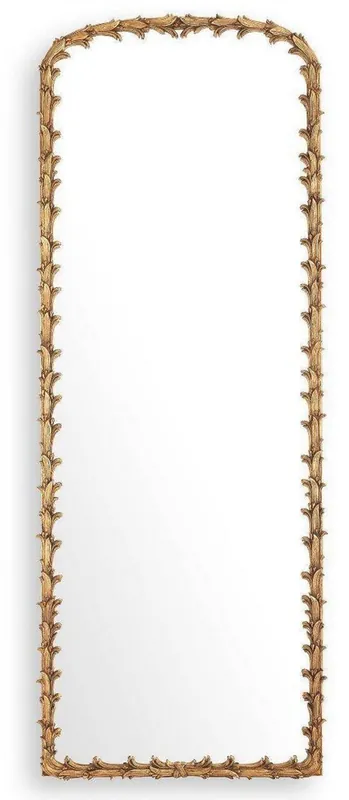 Casa Padrino specchio di lusso oro antico 92,5 x 7 x A. 245,5 cm - Specchio da parete in mogano - Specchio a figura intera - Specchio guardaroba - Collezione di Lusso Schneller Versand